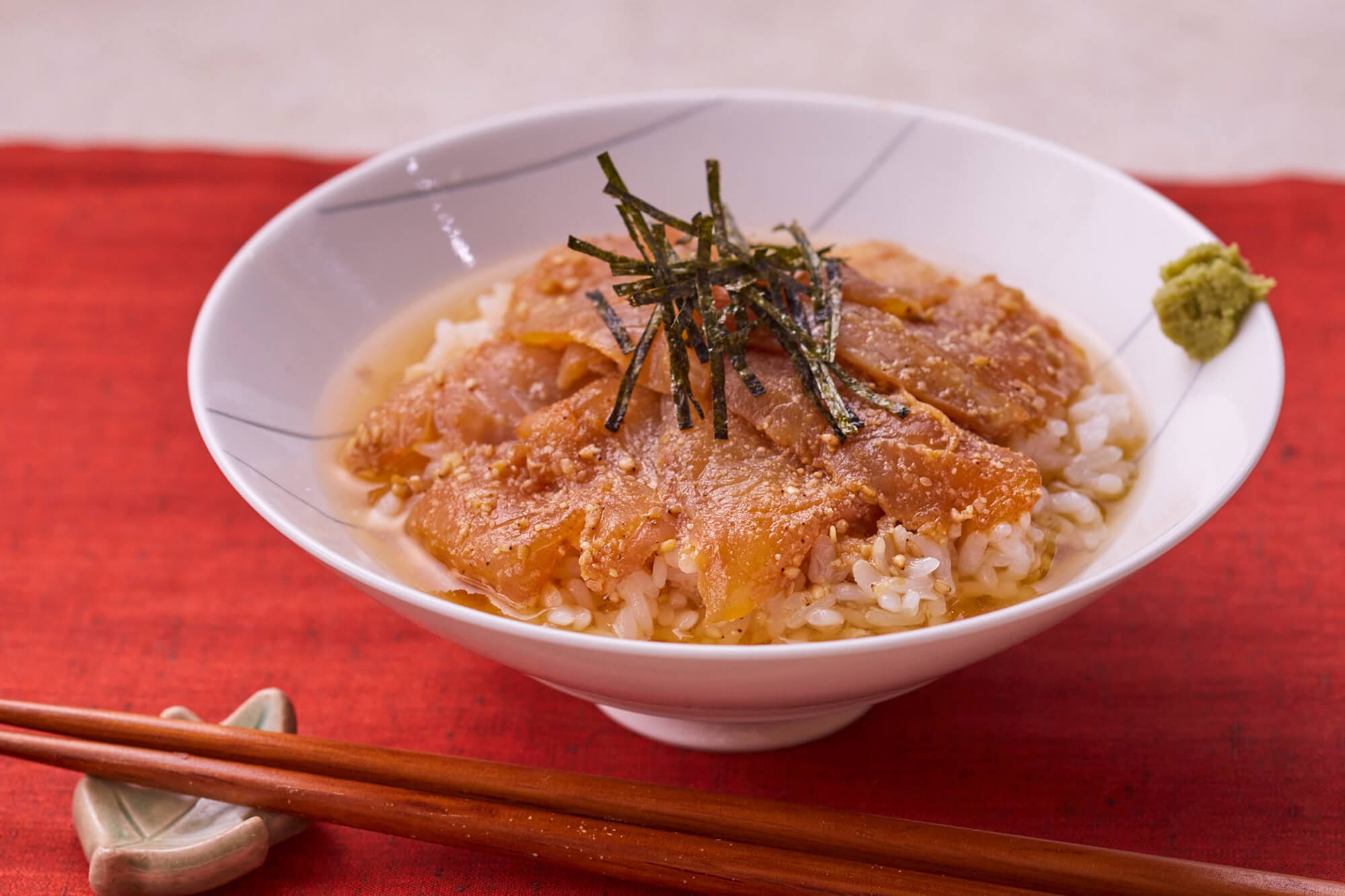 減塩調味料で作る鯛茶漬け