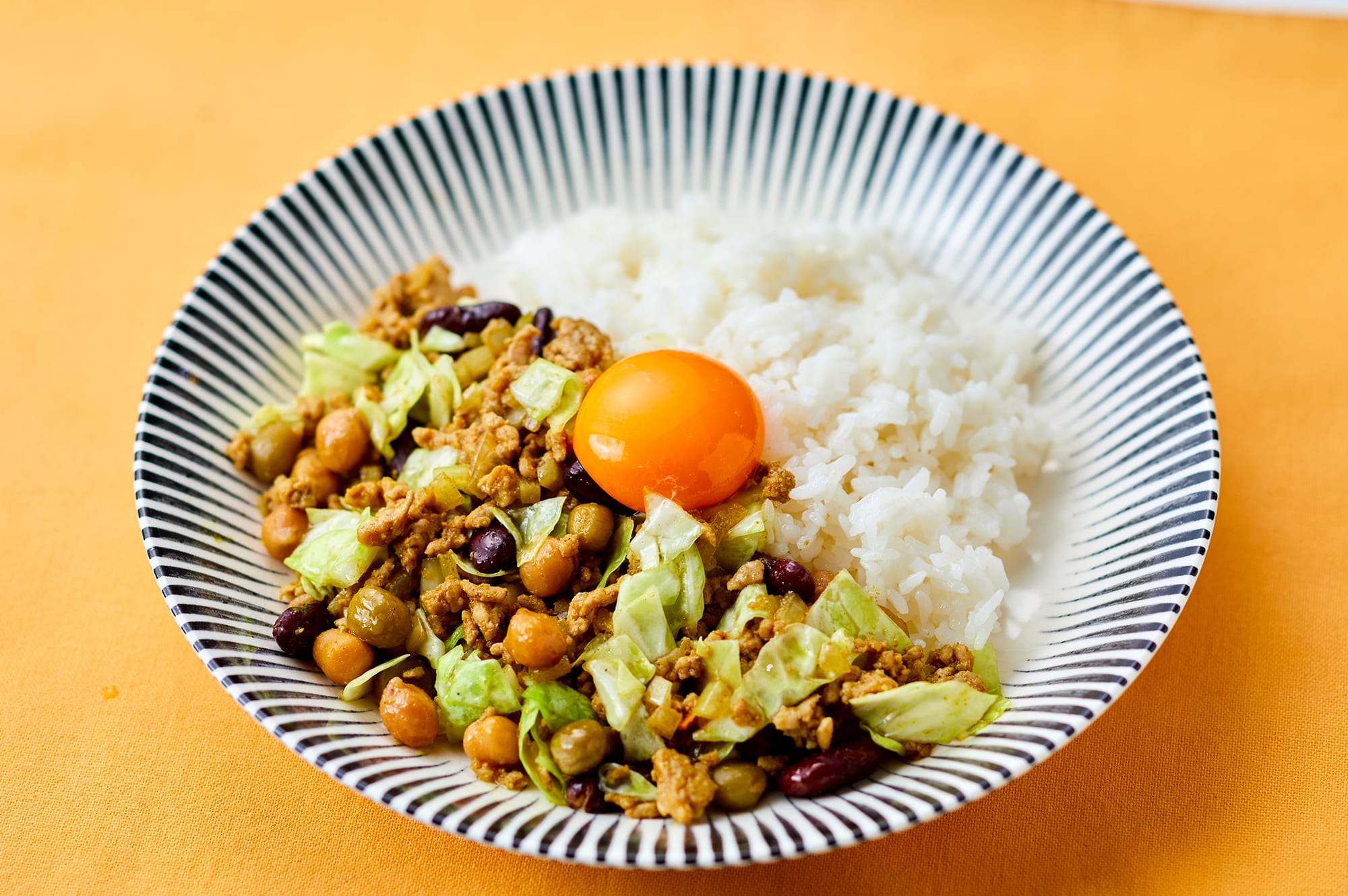 キャベツのドライカレー