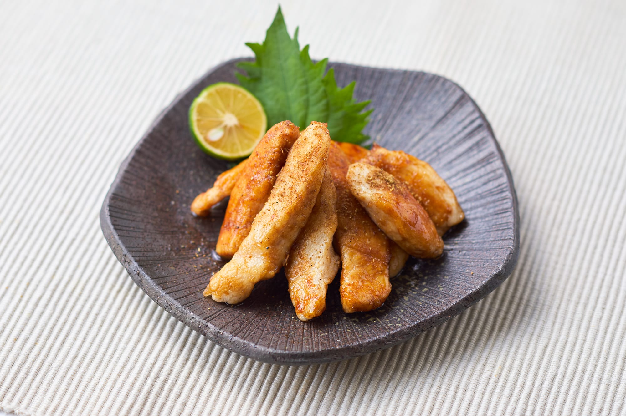 ご飯が進む!鶏むね肉の山椒照り焼き