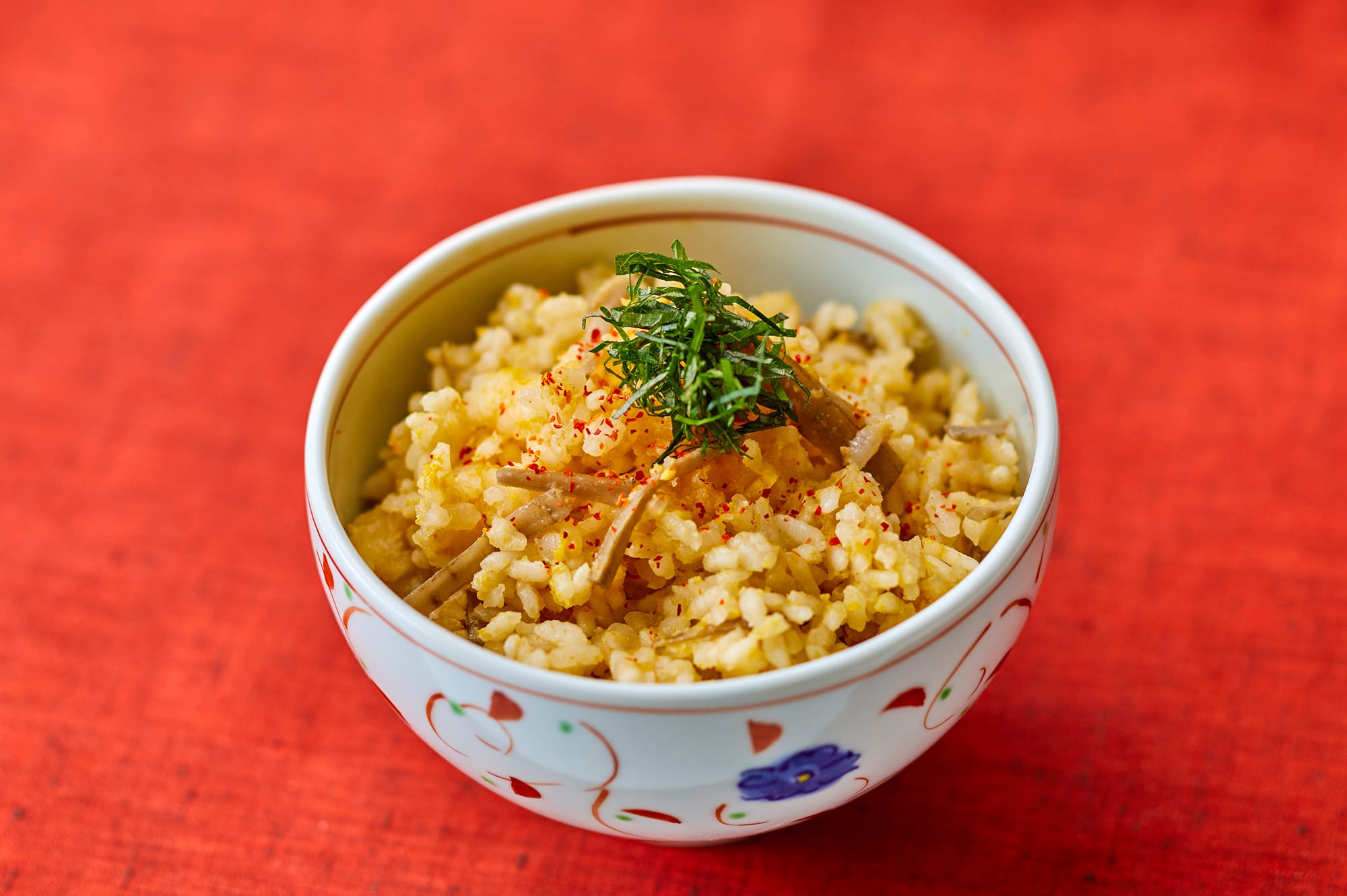 味噌と卵のピリ辛炊き込みご飯