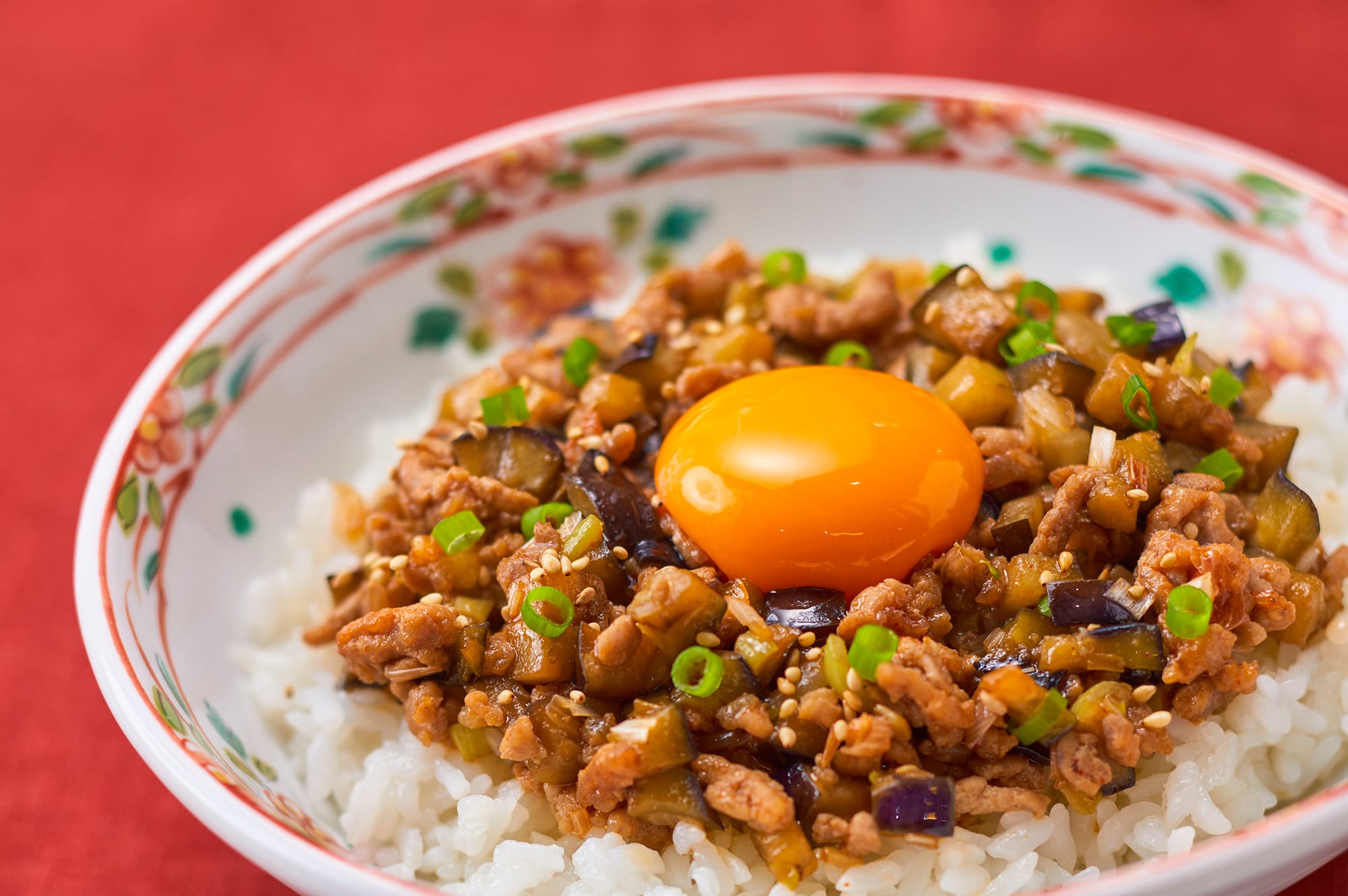 ガッツリ!ピリ辛なす味噌丼