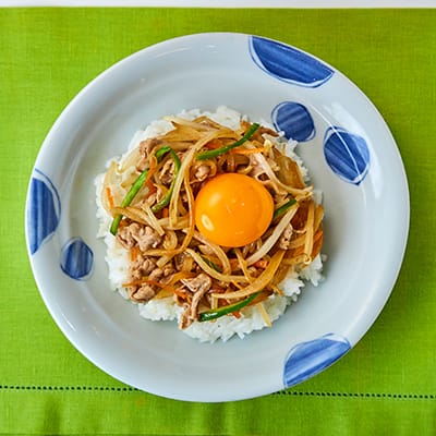 野菜たっぷりプルコギ丼