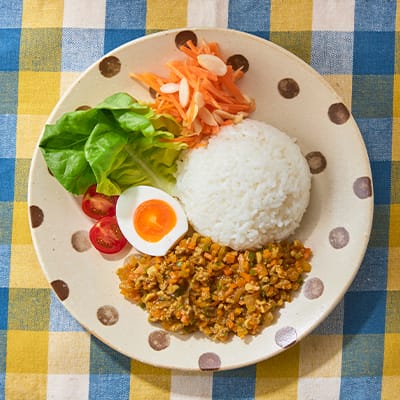 野菜がギュッとつまったワンプレートキーマカレー