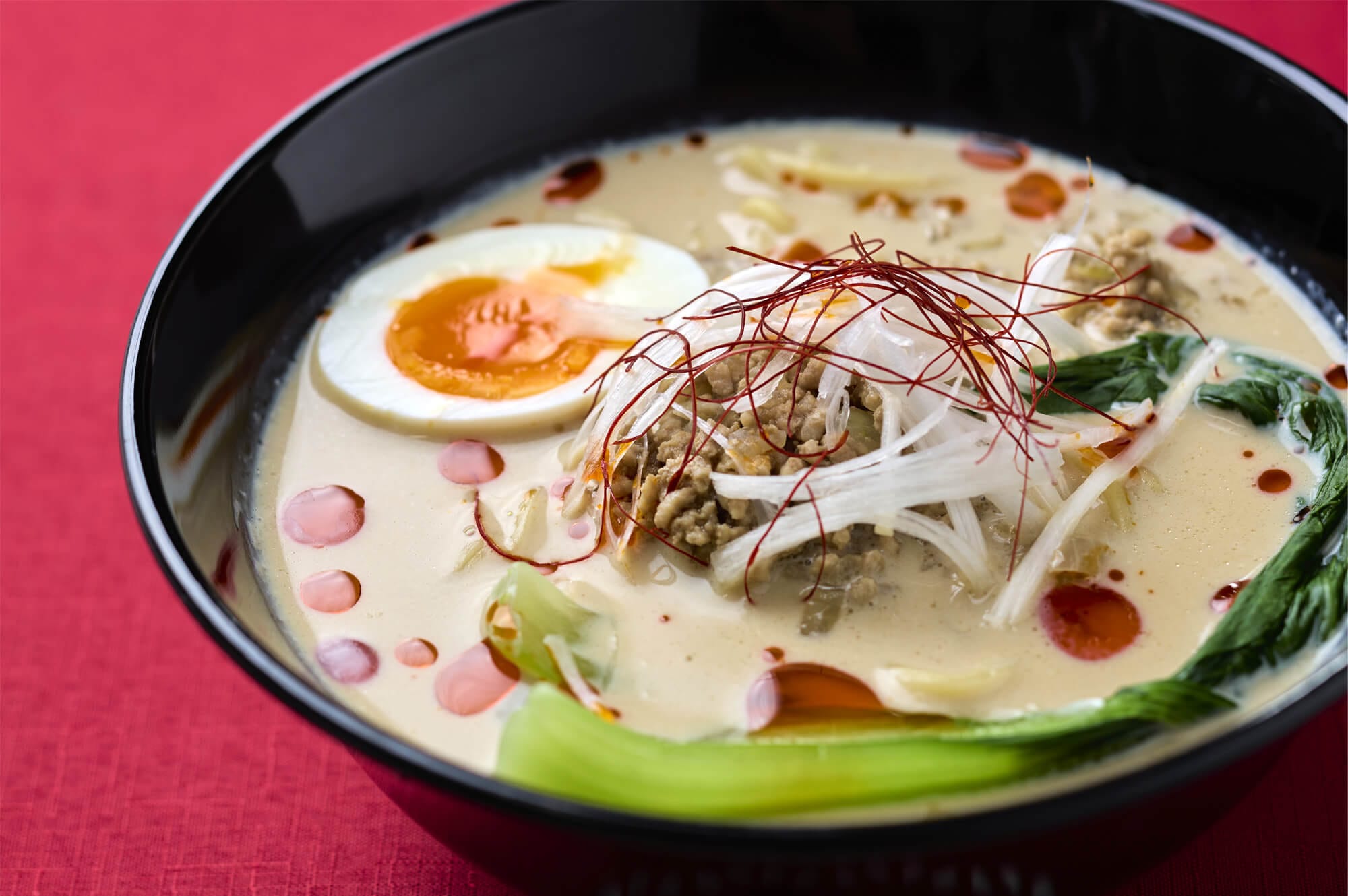 干ししいたけと豆乳のこくまろ担々麵