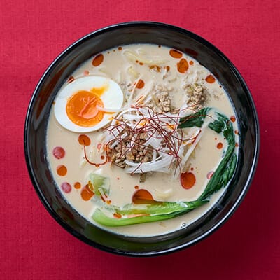 干ししいたけと豆乳のこくまろ担々麵