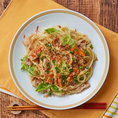 野菜たっぷり焼きうどん