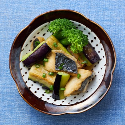 かつお昆布だしで作るサワラの揚げびたし