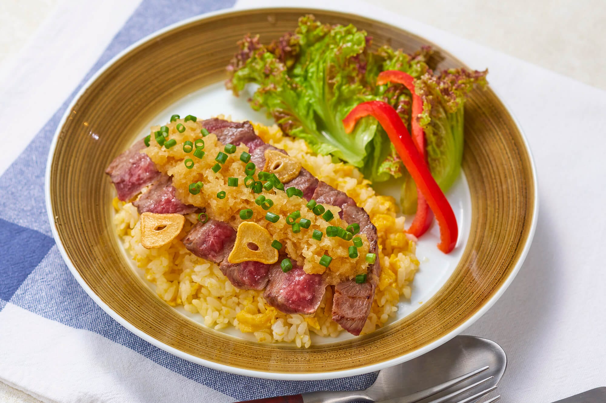 博多和牛のステーキライス